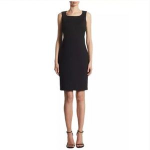 St. John Caviar Black Sleeveless Knit Dress